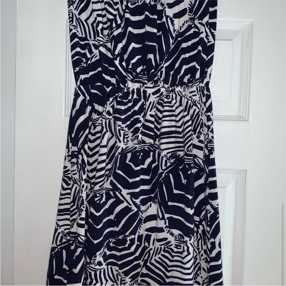 NWOT, Lilly Pulitzer Navy Blue & White Dress, Size XS - Picture 3 of 3